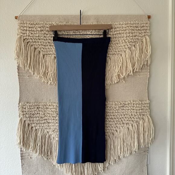 NWOT: Staud Lorraine Two Tone Midi Skirt - Picture 1 of 7
